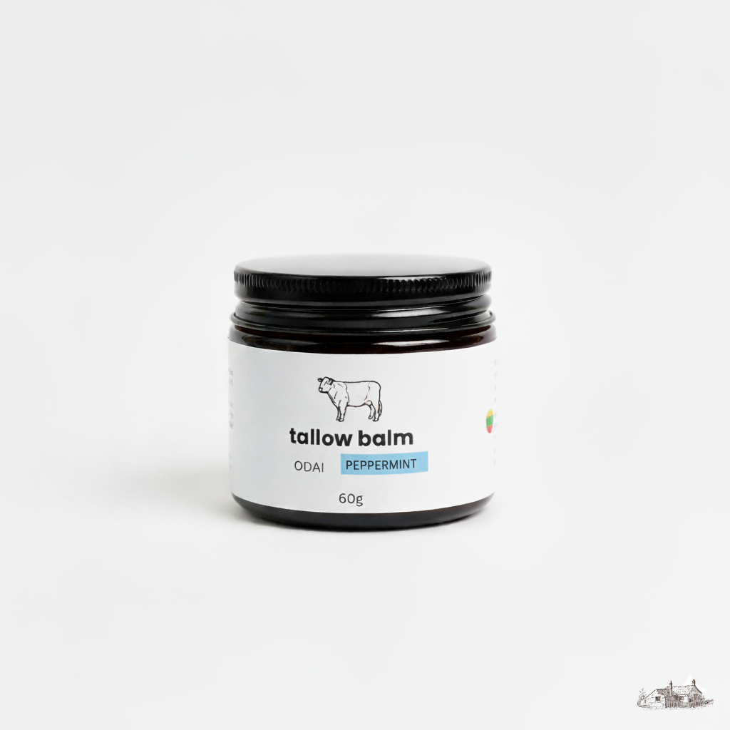 Natūralus Beef Tallow balzamas (Pipirmėtė)