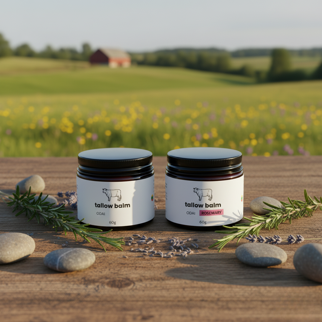 Natūralaus Beef Tallow balzamo duo rinkinys