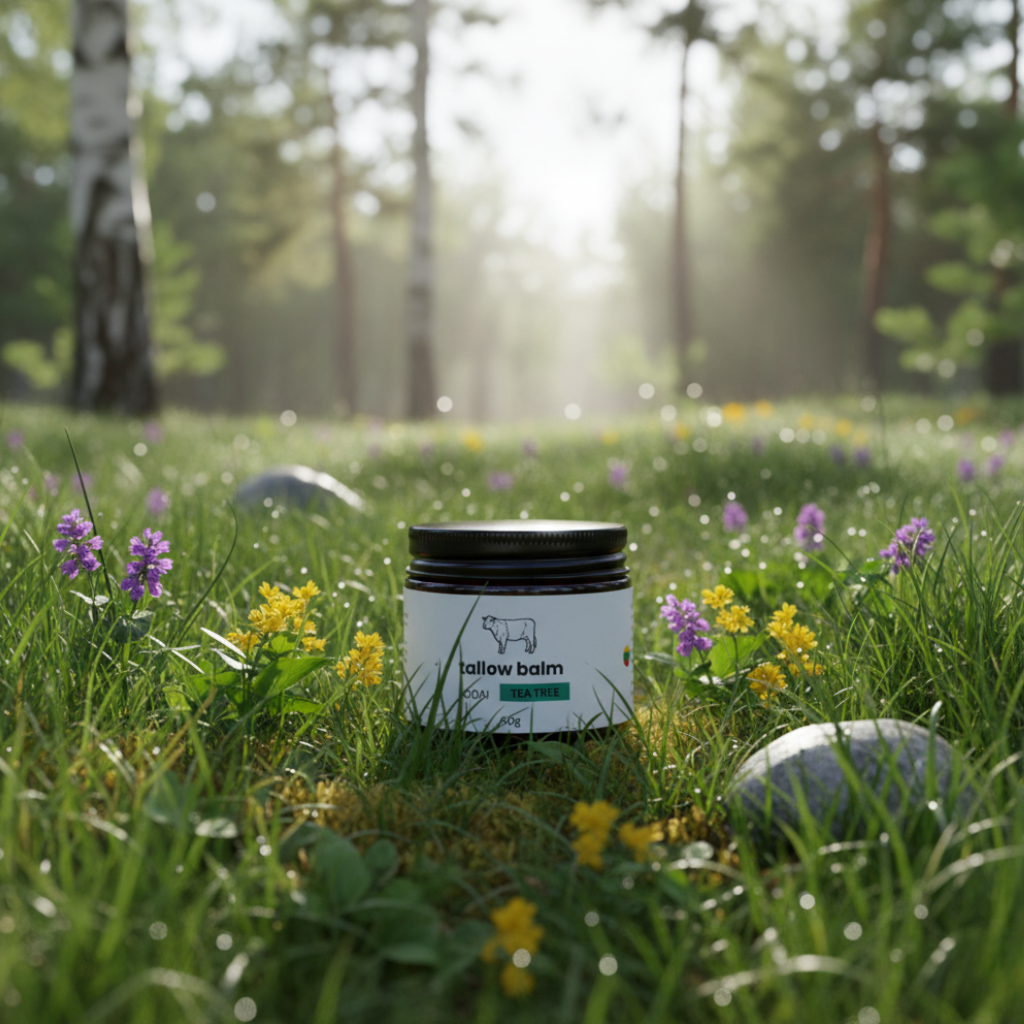 Natūralus Beef Tallow Balzamas (Arbatmedis)